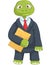 Funny Turtle. Businessman