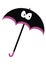 Funny umbrella with eyes, vector illustration