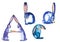 Funny unusual alphabet letters ABCD