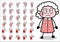 Funny Various Old Granny Character - Collection of Concepts Vector illustrations