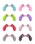 Funny vector colorful bunny ears