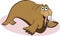 Funny walrus cartoon