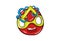 Funny Weird abstract Cartoon emoticon.