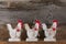 Funny Welcome White Chicken Rooster Country Cottage Kitchen Wood
