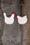 Funny Welcome White Chicken Rooster Country Cottage Kitchen Wood