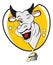 Funny Winking Cow, illustration