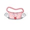 Funny women waist bag cartoon design with tongue out face