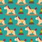 Funny wood horse colors pony wallpaper vector seamless pattern backgrounds textile industry children playroom decoration