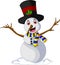 Funny Xmas Snowman cartoon for you design