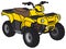 Funny yellow ATV