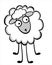 Funny young sheep