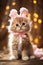 Fur-bulous Feline Fashion: The Adorable Easter Headdress of a Fl