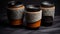 Fur Sleeved Tea Cups And Rangefinder Lens Inspired Orange Mug