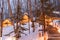 Furano, Hokkaido, Japan winter cabins