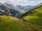 Furenalp cable car over Engelberg on Switzerland