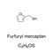 Furfuryl mercaptan, roasted coffee aroma, chemical formula and structure