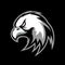 Furious eagle sport vector logo concept isolated on black background.