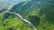 Furka pass in the Swiss mountains - Switzerland from above