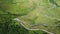 Furka pass in the Swiss mountains - Switzerland from above