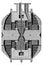 Furnace for preparing nitrogen oxide from air sectional view.