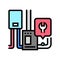 furnace repair color icon vector illustration