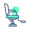 Furniture for beauty salon, hairdresser chair, barber chair vector design