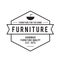 Furniture Emblem vintage set, Hipster and retro style