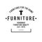 Furniture Emblem vintage set, Hipster and retro style