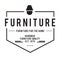 Furniture Emblem vintage set, Hipster and retro style