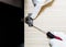 Furniture repair with screwdriver