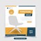 Furniture social media post banner template