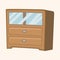 Furniture theme cabinet elements vector,eps