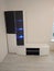 Furniture white cabinet with TV stand with backlight