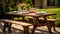 furniture wood picnic table