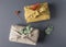 furoshiki packaging gift box. reusable sustainable gift
