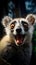 Furry Charm: Close-Up Portrait of a Lemur