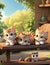 Furry Friends\' Haven - Playful Kittens Embracing Nature\'s Beauty - Crafted with AI Precision