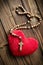 Furry heart with rosary beads