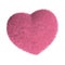 Furry pink heart