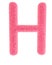 Furry pink letter