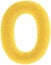 Furry yellow letter