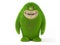 Fury monkey monster, cartoon style character. isolated 3d rendering