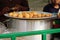 Fusca Chotpoti is Popular street food of Bangladesh and India. this food Looks like chips.a roadside shop Indian bengali food dish