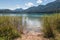 Fuschlsee lake in Salzkammergut region in Austria