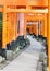 Fushimi Inari Shrine in southern Kyoto, famous for its thousands of vermilion torii gates
