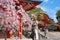 Fushimi Inari-taisha built in 1499, it\\\'s the icon of a path lined with thousands of torii gate with