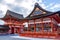 Fushimi Inari Taisha shrine in Kyoto prefecture of Japan. Famous