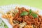 Fusilli bolognese