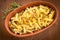 Fusilli with bottarga and mushrooms, Sardinian Cuisine