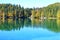 Fusine Lakes, Lower Lake in early autumn, Italy